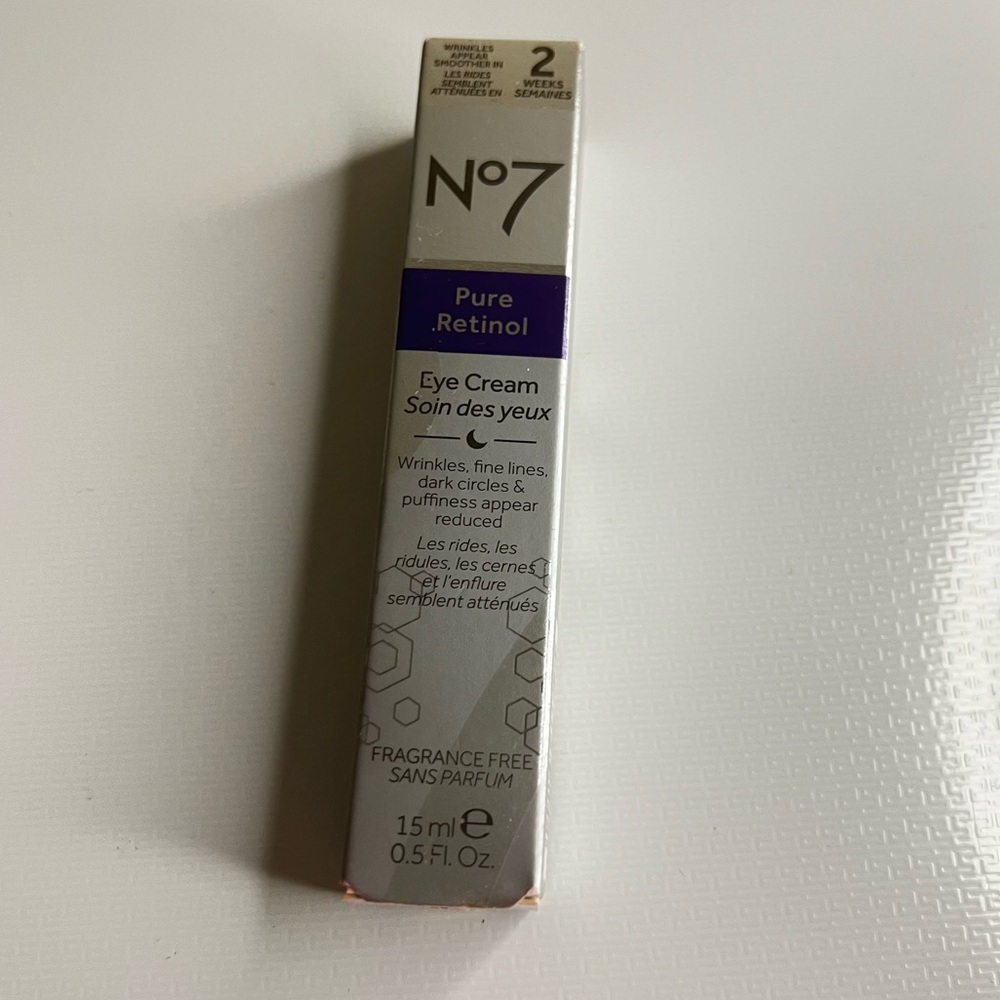 No7 Retinol Pure Eye Cream .5oz